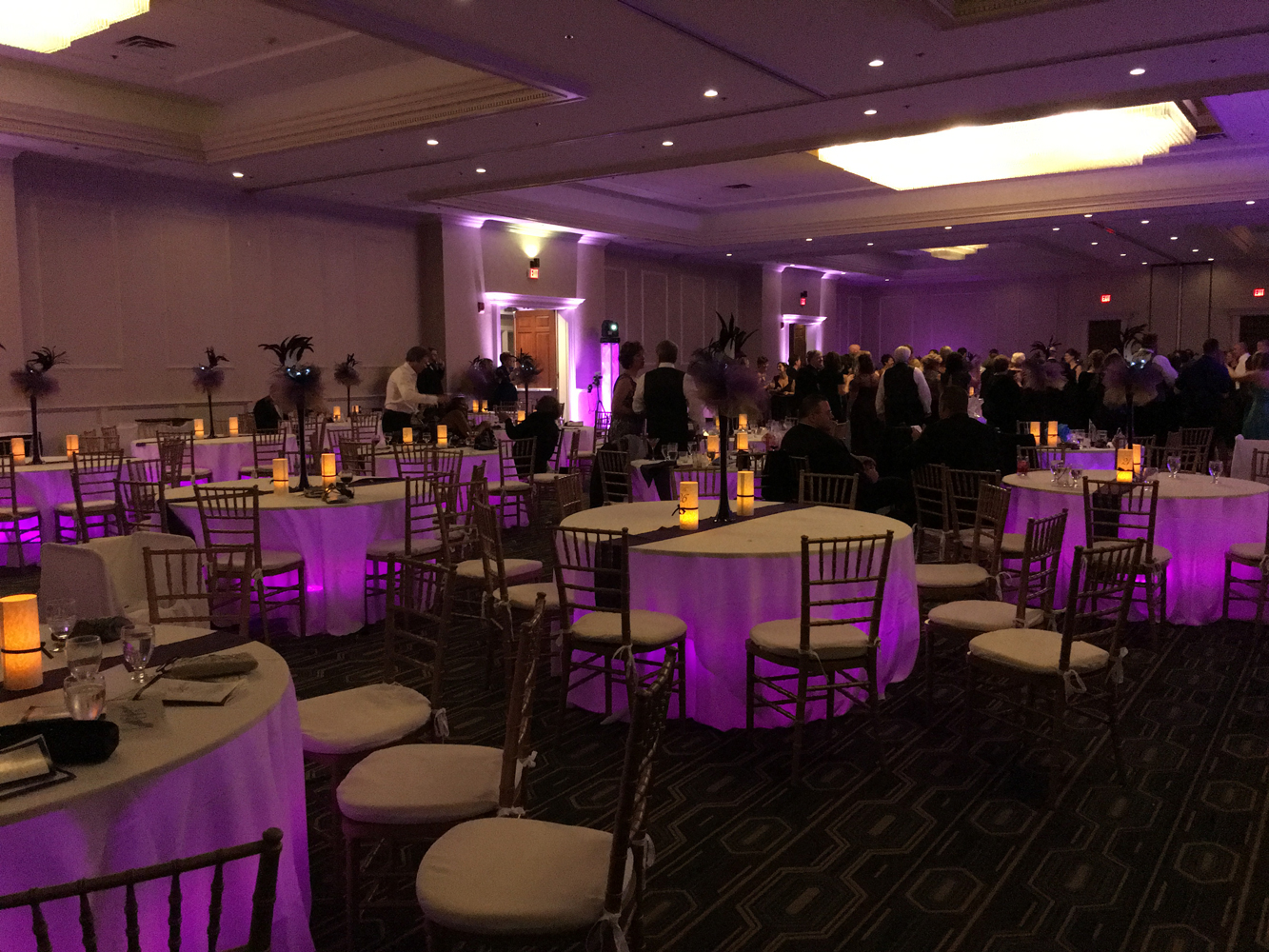 Corporate Wireless LED Uplighting UMass Memorial - HealthAlliance Hospital 2nd Annual Gala DoubleTree-by Hilton - Leominster October 29, 2016