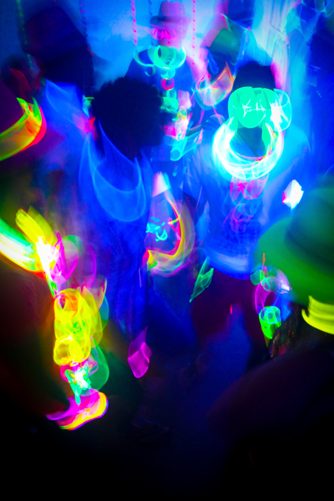 School Dance DJ MC Black Light UV Glow Dance
